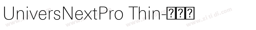 UniversNextPro Thin字体转换